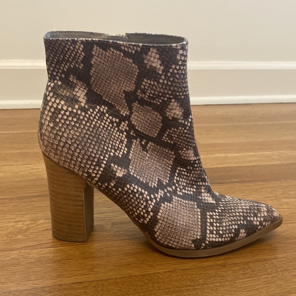 Snakeskin Booties - Picture 2 of 3